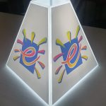 PYRAMID SHAPE BRANDED CENTREPIECE