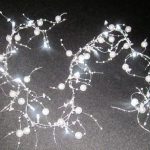 LED CRYSTAL GARLAND WITH WHITE LED LIGHTS