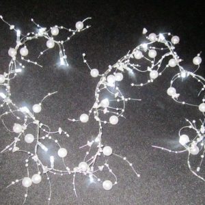 LED GARLAND LIGHT CHAIN WITH PEARL BEADS