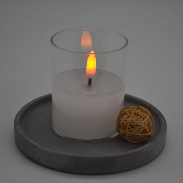 LED WAX CANDLE IN CLEAR CUP - Image 2