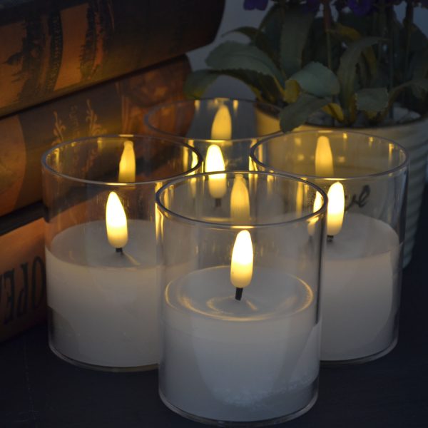 LED WAX CANDLE IN CLEAR CUP - Image 3